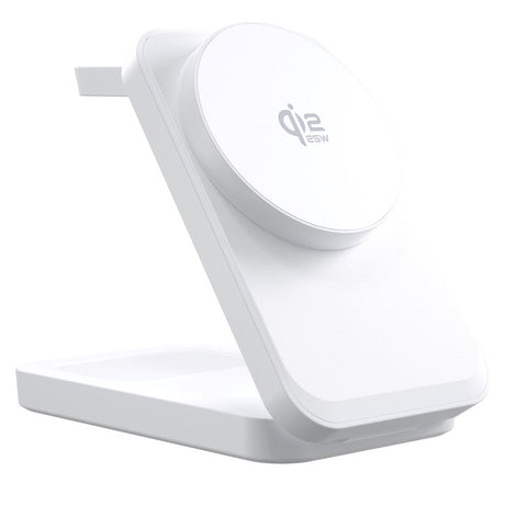 Smartline Sammenleggbar 3-in-1 Trådløs Lader 25W - Qi2 Kompatibel - Hvit