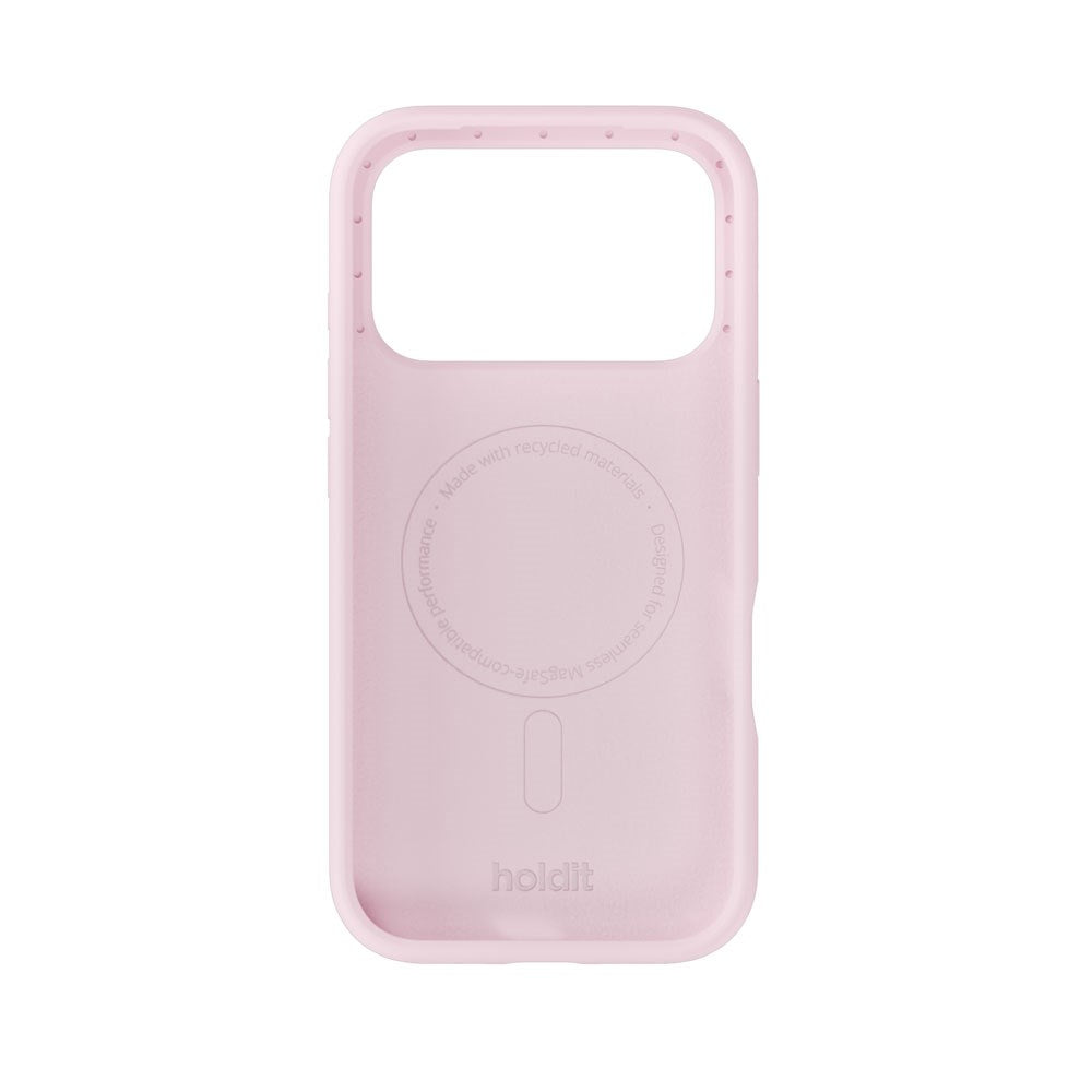 iPhone 17 Pro Max Holdit Soft Touch MagSafe Silikon Deksel - Pale Pink