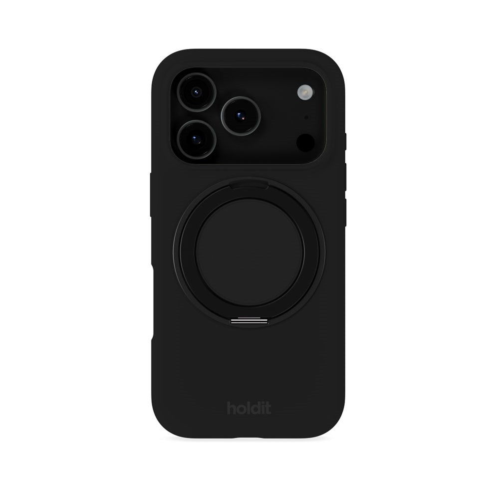iPhone 18 Pro / 17 Pro Holdit Silikone Stand Deksel - Black