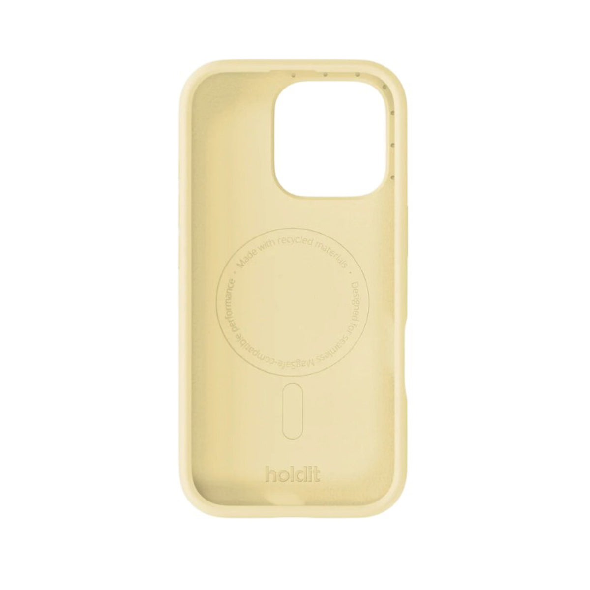 iPhone 16 Pro Holdit Soft Touch MagSafe Silikon Deksel - Butter Yellow