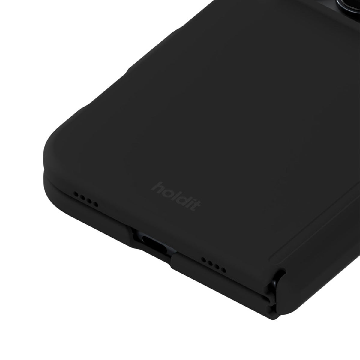iPhone Duo Holdit Soft Touch Silicone Case - Black