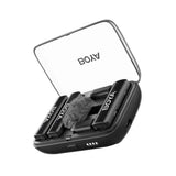 BOYA BOYALINK Trådløst Mikrofon Sett m. Lightning / USB-C / 3.5mm Minijack - Svart