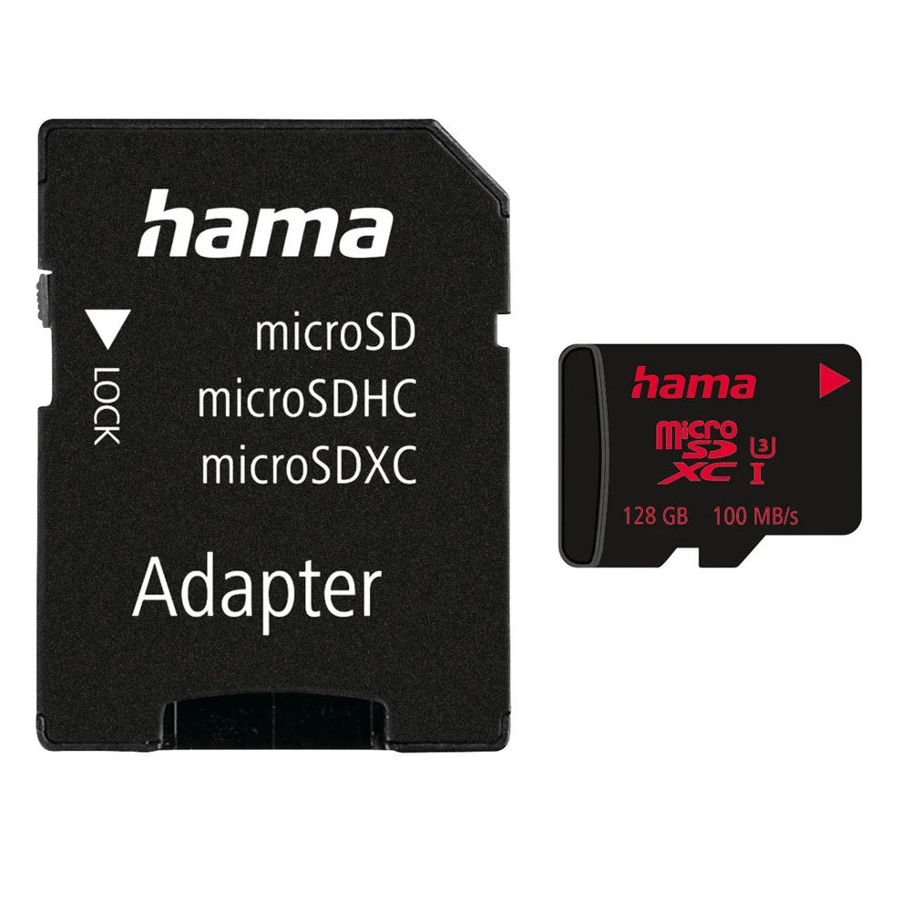 HAMA Micro SDXC-Kort inkl. SD-Adapter 100 MB/s - 128 GB