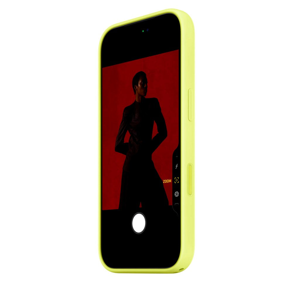 Original Apple iPhone 17 Pro Silicone Case - MagSafe Kompatibel - Neon Yellow (MGFF4ZM/A)