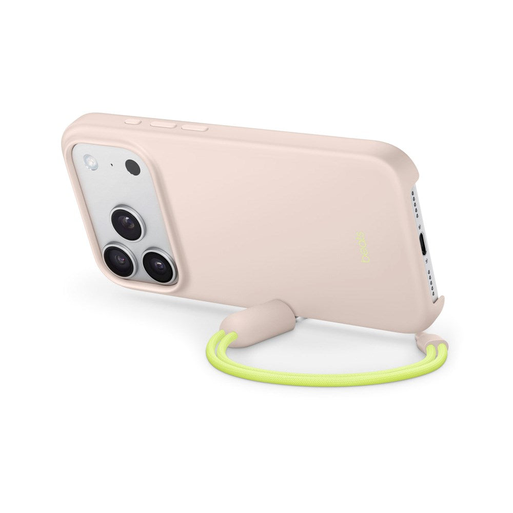 Original Apple Beats iPhone 17 Pro Deksel m. Stropp - MagSafe Kompatibel - Lime Stone