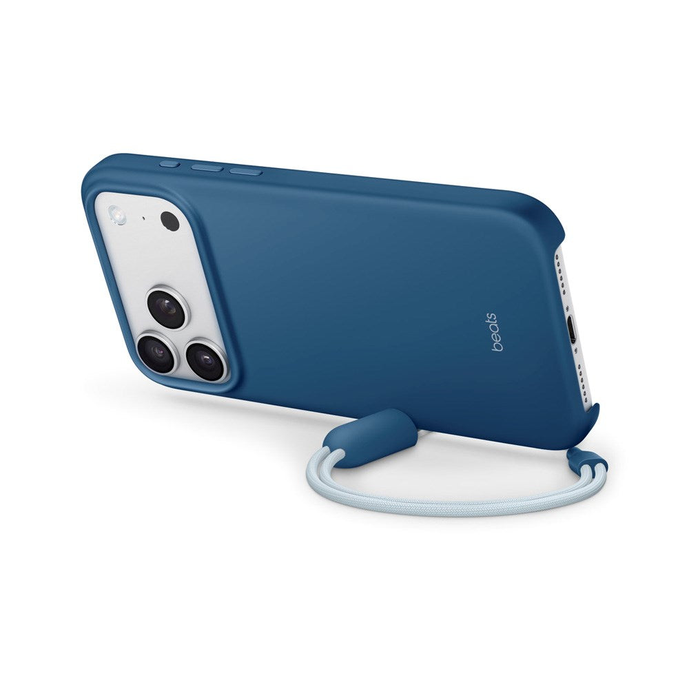Original Apple Beats iPhone 17 Pro Max Deksel m. Stropp - MagSafe Kompatibel - Bedrock Blue