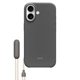 Original Apple Beats iPhone 17 Deksel m. Stropp - MagSafe Kompatibel - Granite Gray