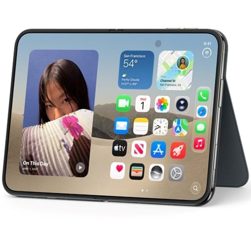 iPhone Duo Original Apple Folio Deksel m. Kickstand - MagSafe Kompatibel - Navy Blue (MKR74ZM/A)