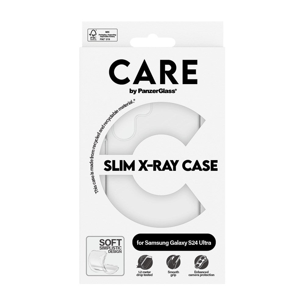 CARE by PanzerGlass Samsung Galaxy S24 Ultra FASHION X-Ray Soft Basic Deksel - Gjennomsiktig