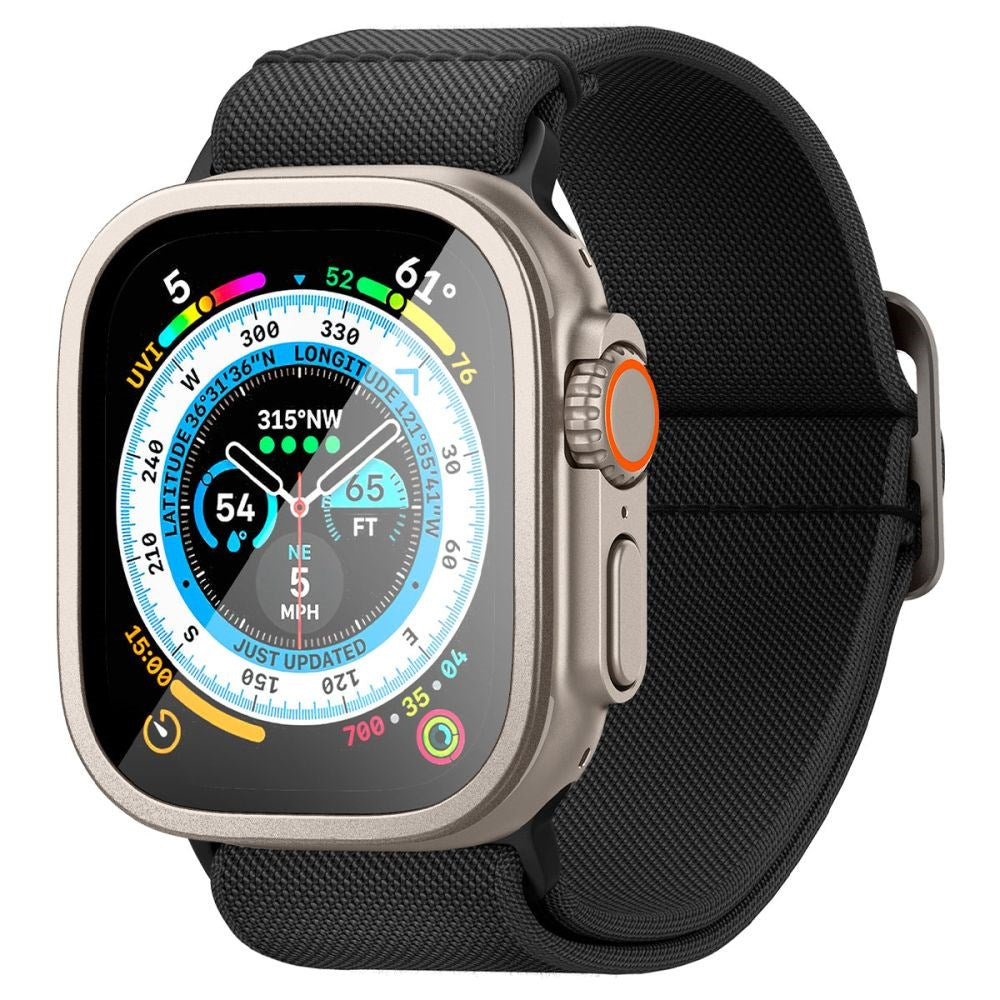 Apple Watch Ultra 3/2/1 (49mm) Spigen Slim Pro GLAS.tR Skjermbeskytter - Titanium