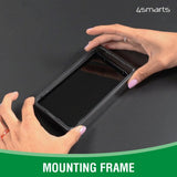 iPhone 17e / 16e / 14 / 13 / 13 Pro 4smarts Second Glass X-Pro Clear Skjermbeskytter med Monteringsramme - Case-Firendly - Gjennomsiktig