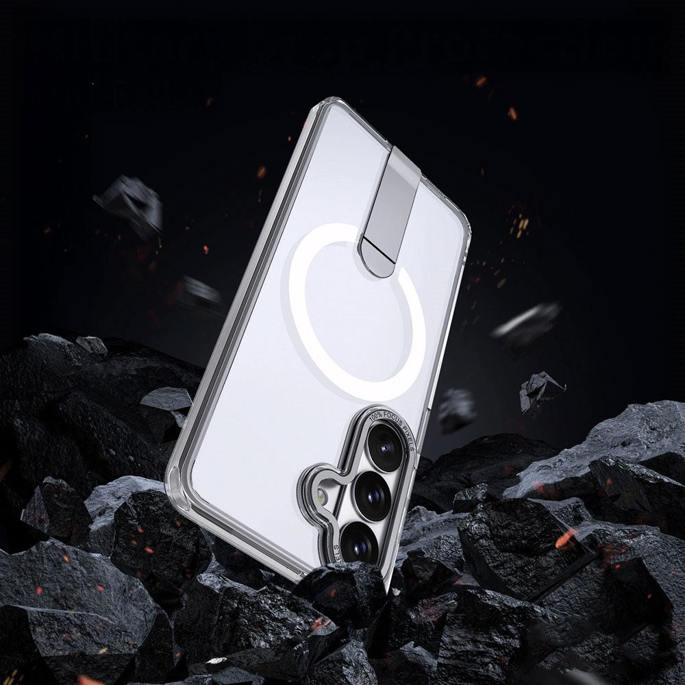 Samsung Galaxy S26 Hurtel Hybrid Armor X Deksel m. Kickstand – MagSafe Kompatibel – Gjennomsiktig