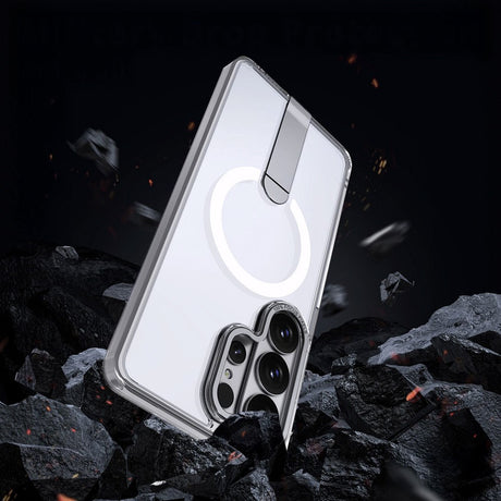 Samsung Galaxy S26 Ultra Hurtel Hybrid Armor X Deksel m. Kickstand – MagSafe Kompatibel – Gjennomsiktig