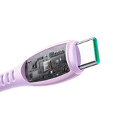 Joyroom 60W USB-C til USB-C Kabel - 1.2m - Lilla