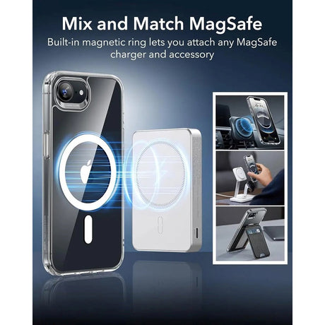 ESR iPhone 17e / 16e Classic Hybrid Deksel - MagSafe Kompatibel - Gjennomsiktig