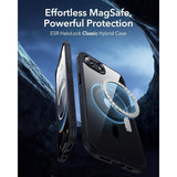 ESR iPhone 17e / 16e Classic Hybrid Deksel - MagSafe Kompatibel - Gjennomsiktig / Svart