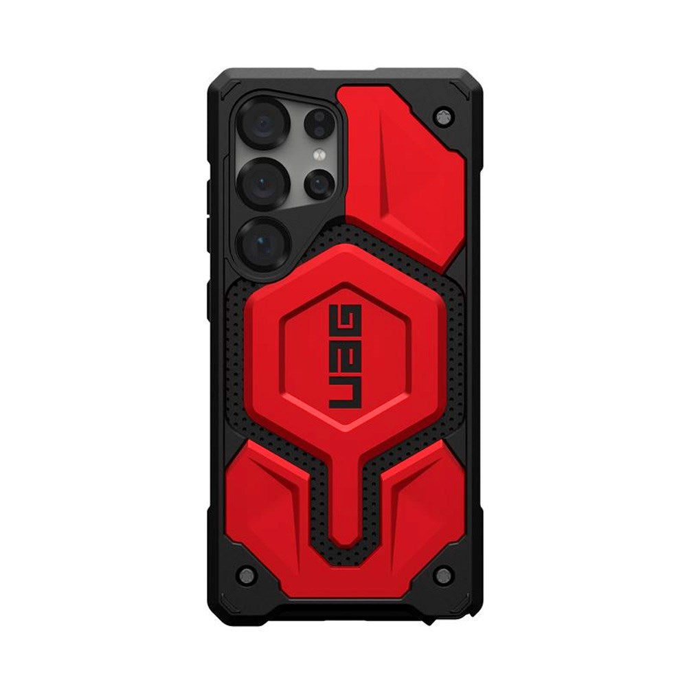 Samsung Galaxy S25 Ultra UAG MONARCH Pro Series Deksel - MagSafe Kompatibel - Rød / Svart