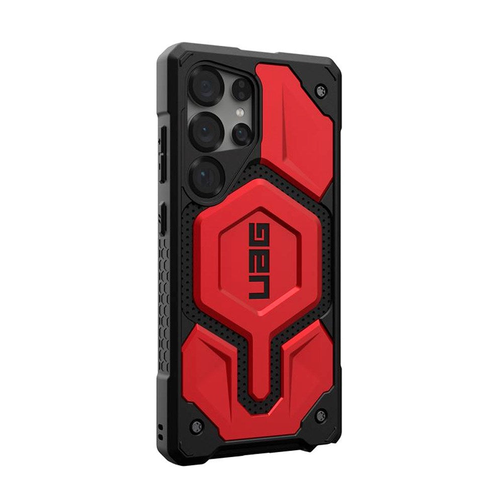 Samsung Galaxy S25 Ultra UAG MONARCH Pro Series Deksel - MagSafe Kompatibel - Rød / Svart