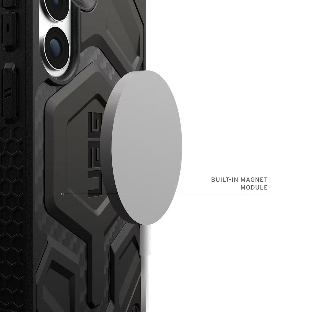 Samsung Galaxy S26+ (Plus) UAG Monarch Pro Carbon Hybrid Deksel – MagSafe Kompatibel – Svart