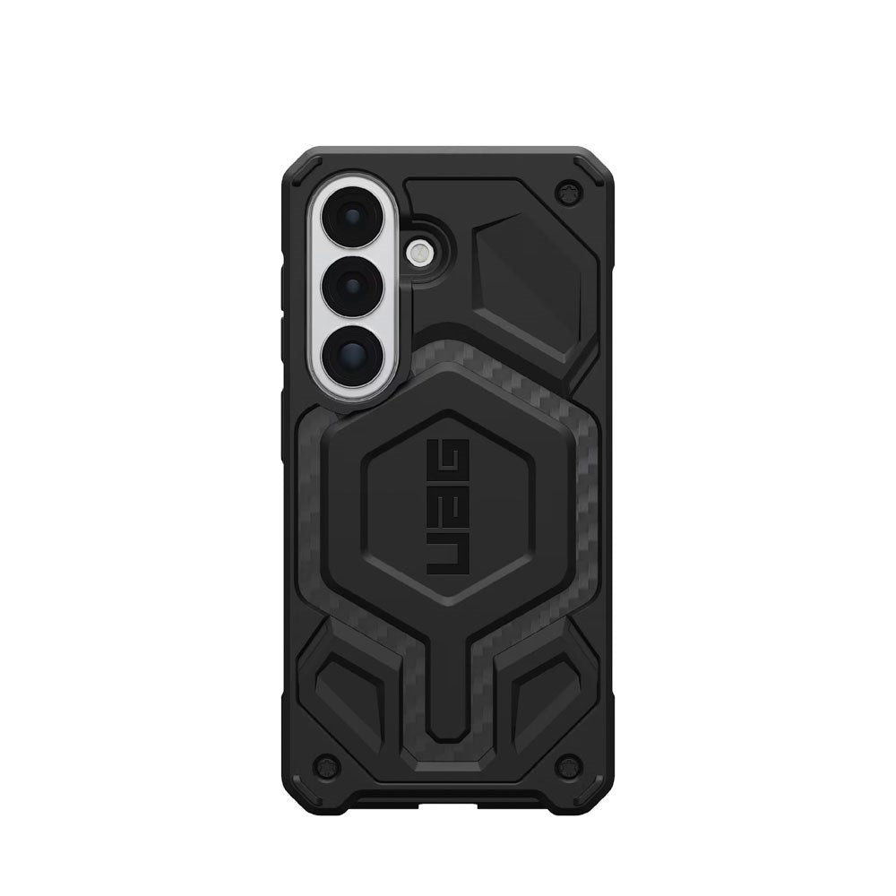 Samsung Galaxy S26 UAG Monarch Pro Carbon Hybrid Deksel – MagSafe Kompatibel – Svart
