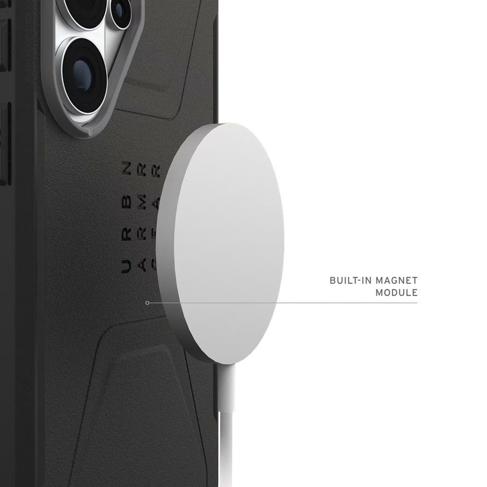 Samsung Galaxy S26 Ultra UAG Civilian Deksel - MagSafe Kompatibel - Svart