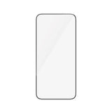 iPhone 15 Plus / 16 Plus PanzerGlass Ultra Wide Fit Skjermbeskyttelse m. EasyAligner - Diamond Strength - Gjennomsiktig / Svart Kant