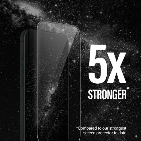 iPhone 15 / 16 PanzerGlass Ultra Wide Fit Ceramic Skjermbeskyttelse m. EasyAligner - Svart Kant