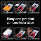 iPhone 15 / 16 PanzerGlass Ultra Wide Fit Ceramic Skjermbeskyttelse m. EasyAligner - Svart Kant