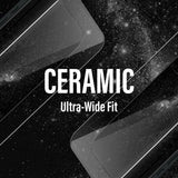iPhone 15 Plus / 16 Plus PanzerGlass Ultra Wide Fit Ceramic Skjermbeskyttelse m. EasyAligner - Svart Kant