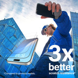 iPhone 16 Pro PanzerGlass Ultra Wide Fit Skjermbeskyttelse m. EasyAligner - Anti-Reflective - Diamond Strength - Gjennomsiktig / Svart Kant