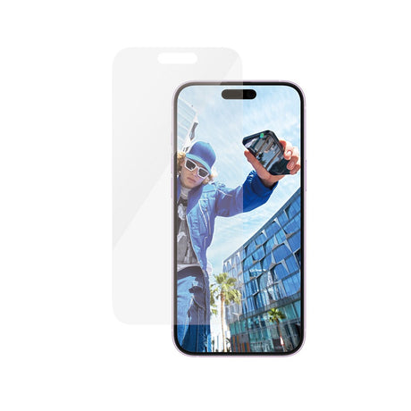 iPhone 15 Plus / 16 Plus PanzerGlass Classic Fit Skjermbeskyttelse m. EasyAligner - Platinum Strength - Gjennomsiktig