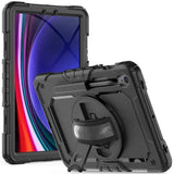 Samsung Galaxy Tab S10 FE / S9 FE Solid360 Håndverker Deksel m. Beskyttende Film fra Tech-Protect - Svart