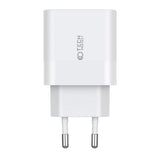 Tech-Protect 20W Veggladere m. 2 x USB-C - Hvit