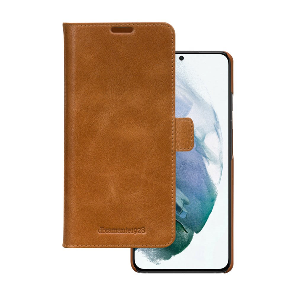 Samsung Galaxy S21+ (Plus) dbramante1928 Lynge  Ekte Skinn Magnet Deksel - Tan