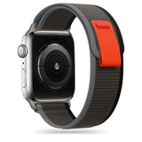Nylon Borrelås Strap for Apple Watch (42/44/SE/45/46/49mm) Tech-Protect - Svart