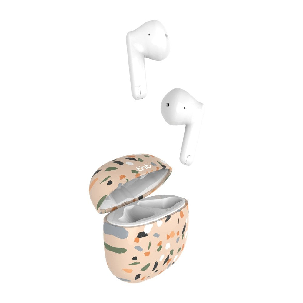 T'NB EXCLUSIV' Trådløse In-Ear Hodetelefoner m. Ladeetui - Terrazzo