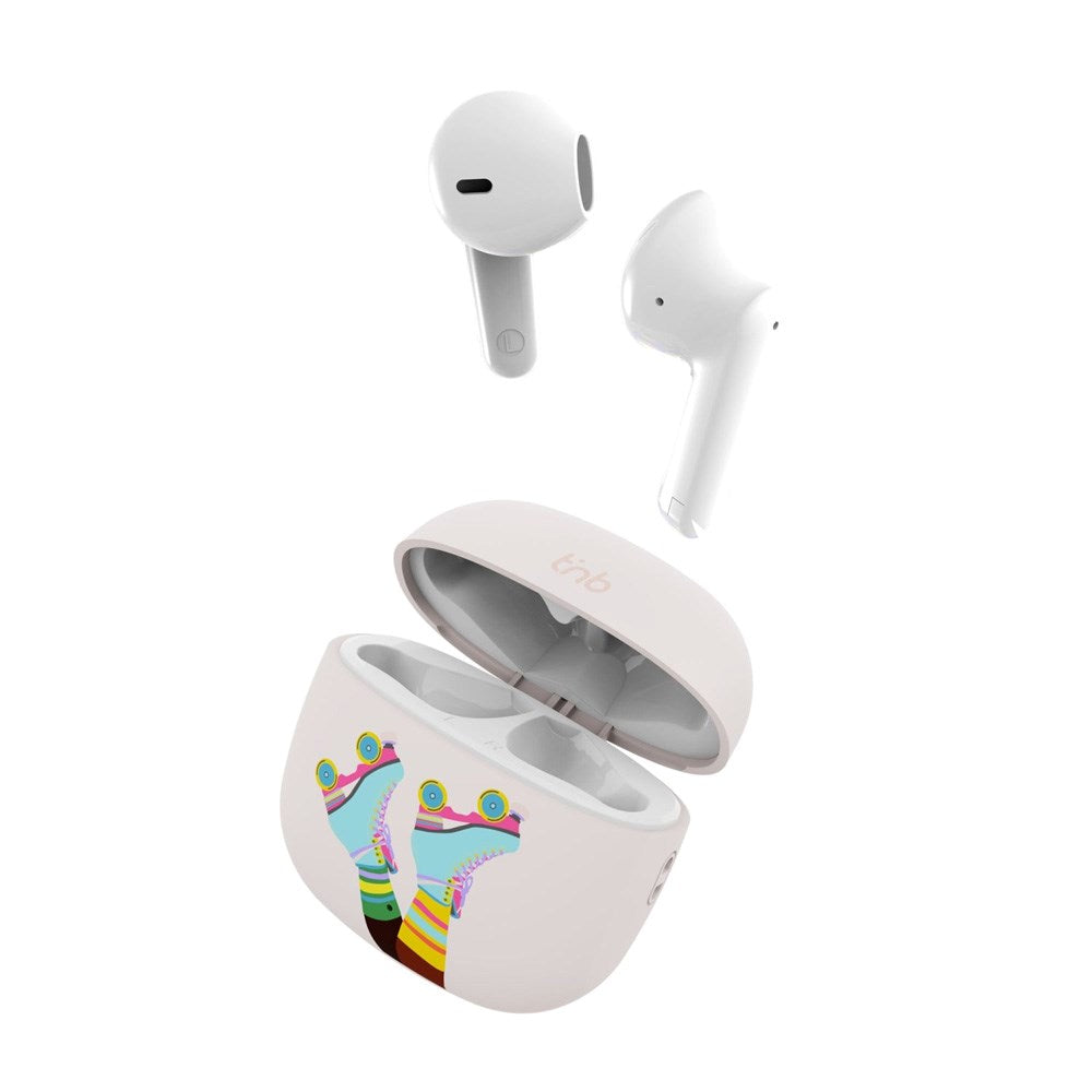 T'NB ORIGIN Trådløse In-Ear Hodetelefoner med Ladeetui - Rulleskøyter Design