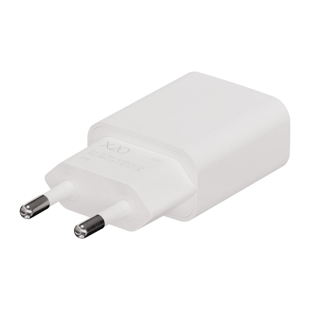 X2O 12W Vegglader m. 1x USB-A - Hvit