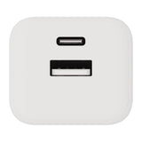 X2O 20W Vegglader m. 1x USB-A & 1x USB-C - Hvit