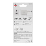 X2O 65W GaN Vegglader m. 2x USB-C & 1x USB-A - Hvit