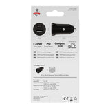 X2O 30W Dobbel Billader USB-A & USB-C - Svart