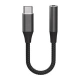 X2O Longlife USB-C til 3.5mm AUX Lyd Adapter - 0.1m - Svart