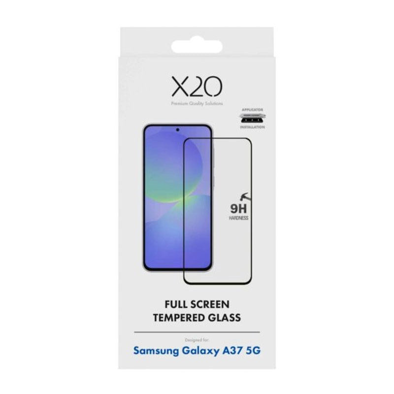 Samsung Galaxy A37 X2O 9H Full Fit Herdet Skjermbeskyttelsesglass - Gjennomsiktig