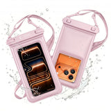 Tech-Protect Flytende Vanntett Etui - Maks.: 185 x 110 mm - Rosa