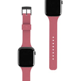 Apple Watch (42/44/SE/45/46/49mm) UAG [U] Aurora Silikon Rem - Dusty Rose