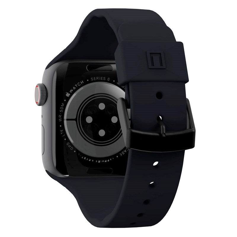 Apple Watch (42/44/SE/45/46/49mm) UAG [U] Aurora Silikon Rem - Black
