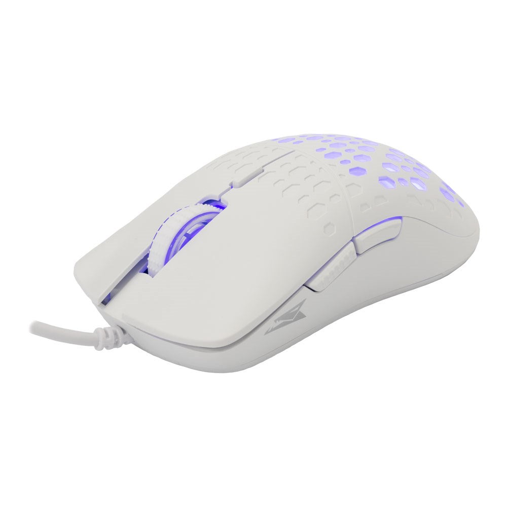 Baracuda OCTOPUS Gaming Mus - 6D / 3600 DPI - Hvit