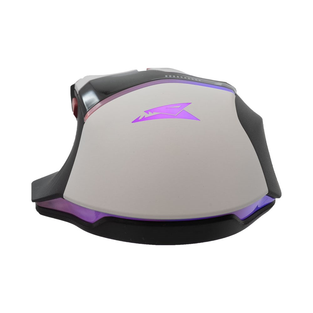 Baracuda MANTA Gaming Mus - 8D / 12800 DPI - Hvit