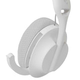 White Shark On-Ear Trådløse Spillhodetelefoner med Mikrofon - Hvit / Grå