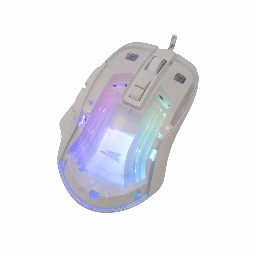 Baracuda ANGLERFISH Gaming Mus - 7D / 7200 DPI - Hvit